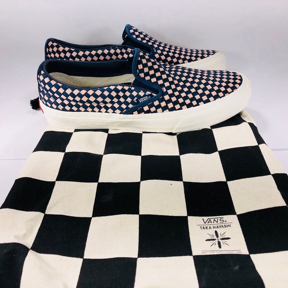 Vans Taka Hayashi Slip On 66 LX Woven Nubuck Shoes - Picture 7 of 8